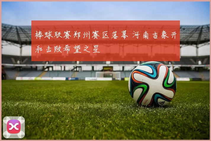 棒球联赛郑州赛区落幕 河南吉象开和击败希望之星